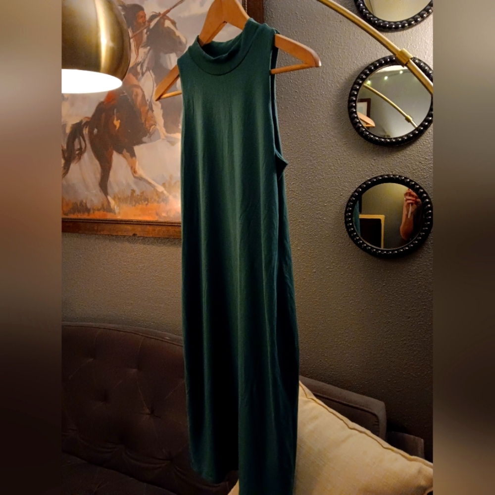 Mikey & Joey | Teal High Neck Summer Dress